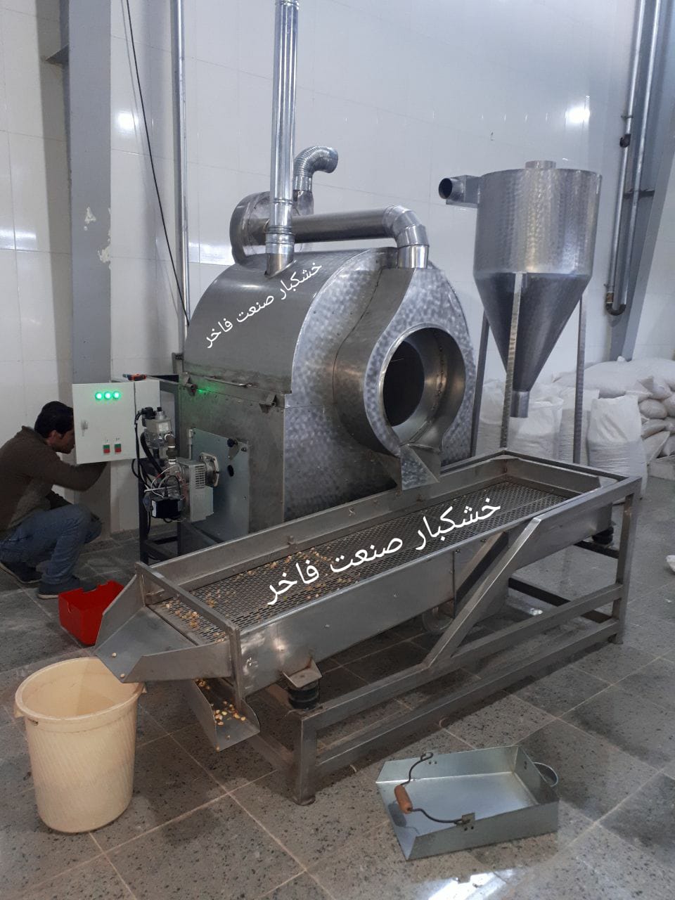 تولید دستگاه شورکاری پسته و آجیل ماشین سازی خشکبار صنعت فاخر در تبریز